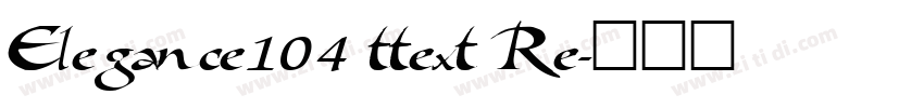 Elegance104 ttext Re字体转换